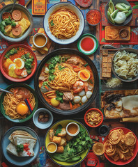 chinese food on the table