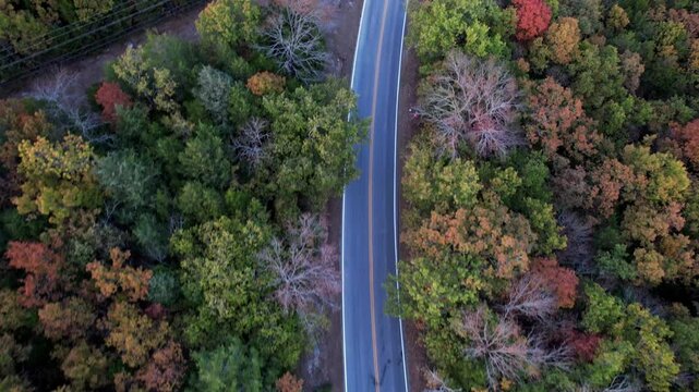Autumn Skies and Beautiful Landscapes In Branson, Missouri &ndash; 4K Aerial Drone Footage