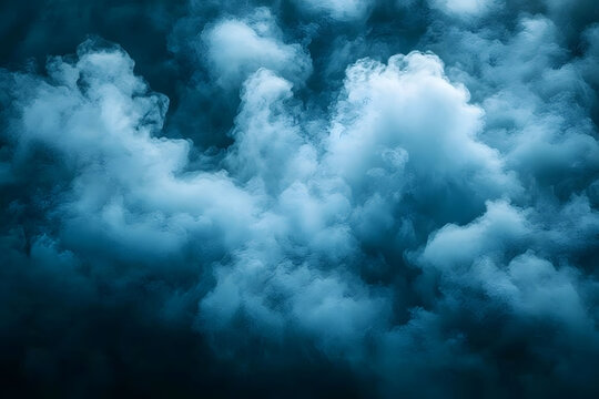 Surreal Blue Cloudscape - Artistic Dreamlike Background for Creative Projects