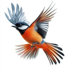 bird on a white background