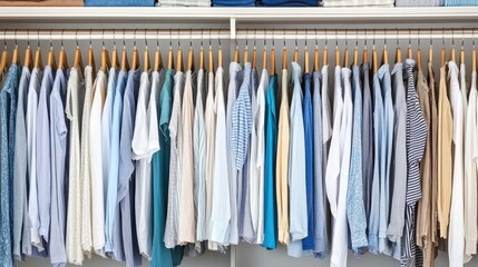 Fit-in wardrobe with sliding mirror doors and overhead storage system