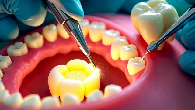 Tooth extraction, dental surgery, pain relief. Oral health. Gums heal post procedure. Anesthesia effectiveness reduces discomfort. Patient recovery ensures dental stability.