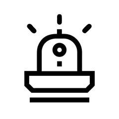 Alert Siren for Shipping Notification Icon Design