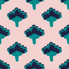 Fotobehang Seamless floral pattern. Cute floral pattern suitable for clothing, textiles, wrapping paper, backgrounds, wallpapers. © Mira