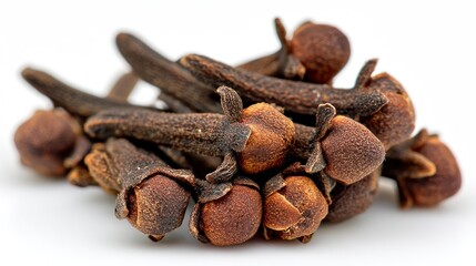 Fototapeta premium Aromatic Cloves: Close-Up of Dark Brown Spice Buds