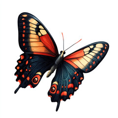 butterfly on a white background