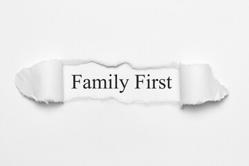 Family First	
