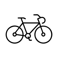 Obraz premium Bicycle with Pedals and Frame Icon Design