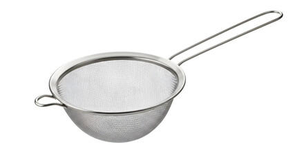 Sieve Close-up Kitchen Utensil on Dark Backdrop