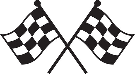 checkered flag vector icon racing flag sports finish line flag 