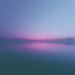 Fototapeta premium Nature surrealism, ocean parted symmetrically under twilight sky, cinematic shadows