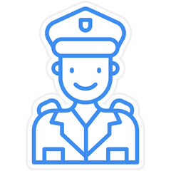 Police Officer icon style