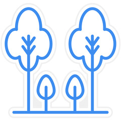 Obraz premium Forest Spring icon style