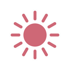 Fototapeta premium 太陽のアイコンイラスト