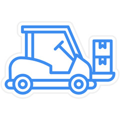 Forklift icon style