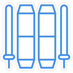 Skis icon style