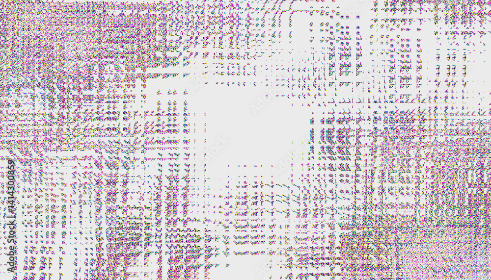 Poster glitch noise static television vfx. visual video effects stripes background, crt tv screen no signal