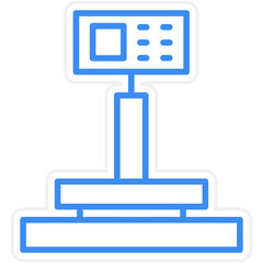 Obraz premium Electronic Balance icon style