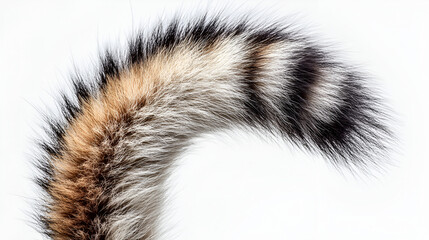 A cute, young, grey squirrel, a wild mammal with brown fur, isolated on a white background