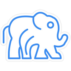 Elephant icon style