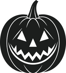 Classic Jack-o'-Lantern with Angry Eyes Icon