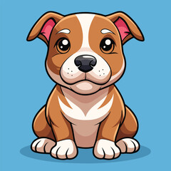 Cute little dog cartoon