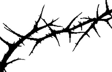 Dark Aesthetic Dithering Graphic Element