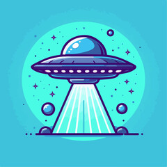 illustration of an alien spaceship 