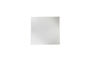 Exploring the interplay of light and shadow with a floating white cube on a softly lit background isolated on transparent background