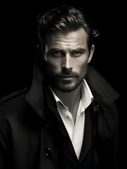 Obraz premium Contemporary Celebrity Portrait Sophisticated 2