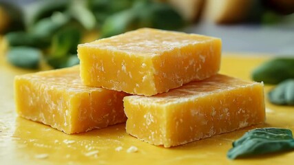 Artisan cheese is crafted using high-quality, natural ingredients. Watch how the cheese is shaped and presented while highlighting the farm's dedicated production methods.