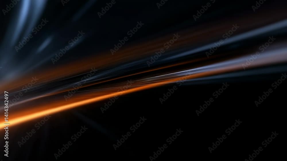 Aufkleber bright orange light streaks blend with soft glows, creating an abstract representation of energy and