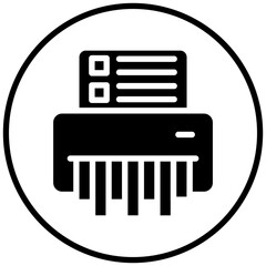 Paper Shredder Icon Style