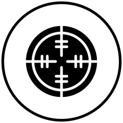 Obraz premium Army Target Icon Style