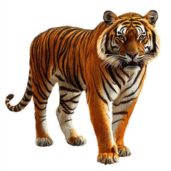 Obraz premium tiger isolated on white background