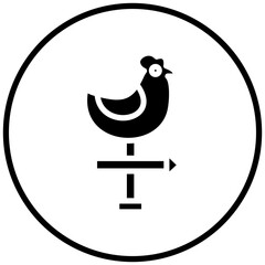 Weather Vane Icon Style