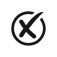 Obraz premium tick and cross