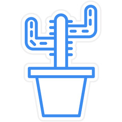 Cactus Vector Icon Style