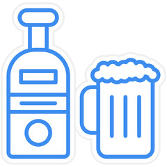 Alcohol Vector Icon Style
