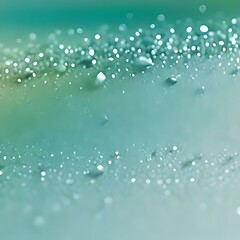 Abstract Teal Bokeh Background with Sparkling Lights