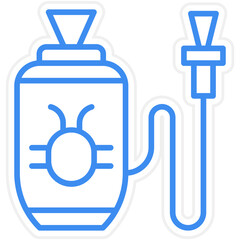Insecticide Sprayer Vector Icon Style