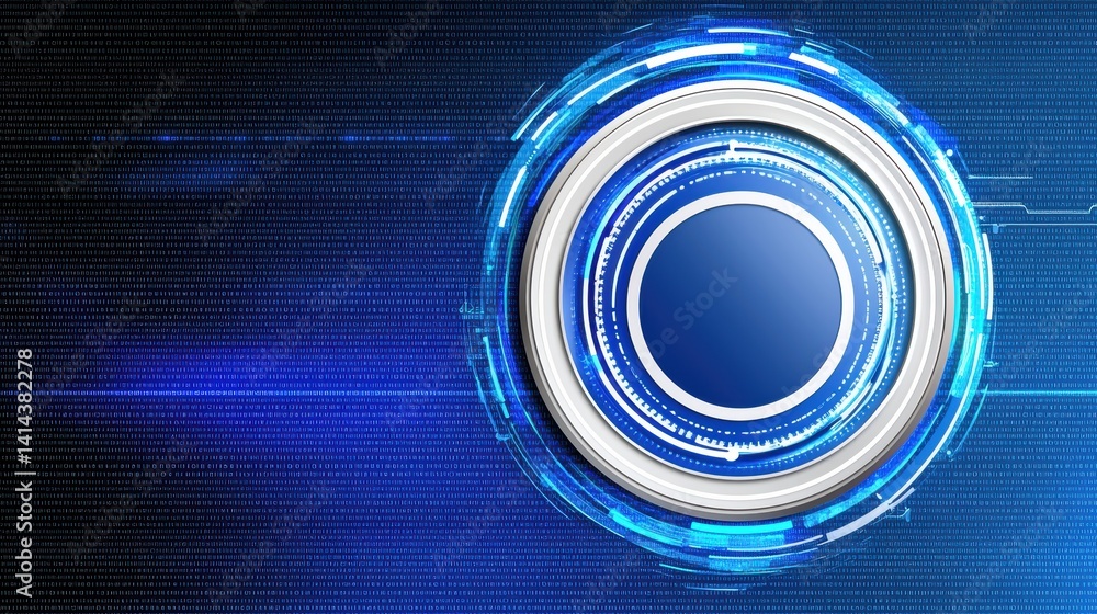 Poster dynamic technology visuals abstract digital interface design virtual space graphic artwork futuristi