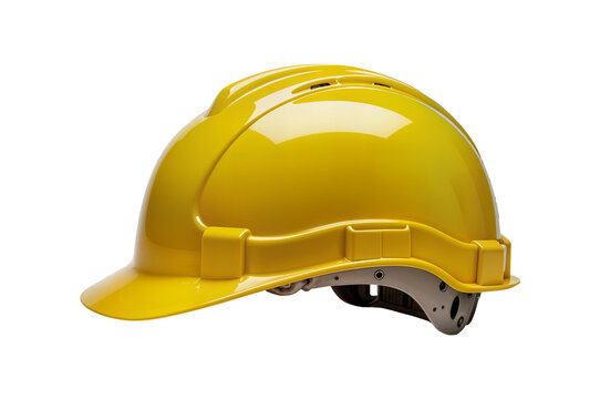 yellow safety construction helmet isolated on white background concept casco de construcci&oacute;n de seguridad amarillo aislado sobre fondo blanco concepto kask