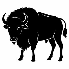 Bison Silhouette Vector Art