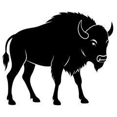 Bison Silhouette Vector Art