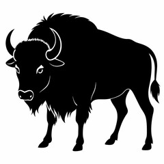 Bison Silhouette Vector Art