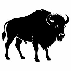 Bison Silhouette Vector Art