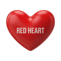 3d render of vibrant red heart icon
