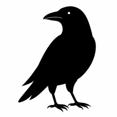Black Crow Silhouette Clipart