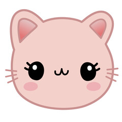 Cute cartoon cat emojis with different expression